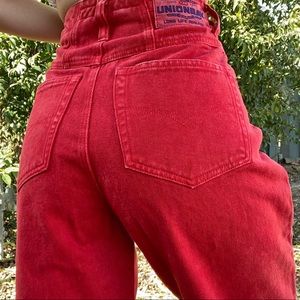 Resell: vintage red jeans
